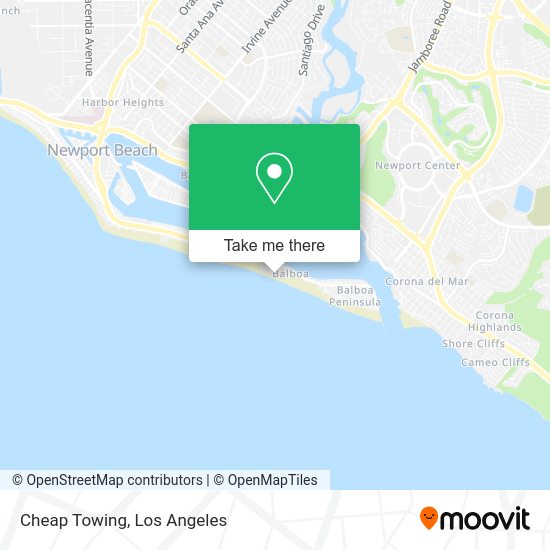 Mapa de Cheap Towing