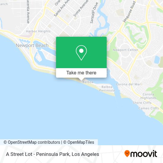 Mapa de A Street Lot - Peninsula Park