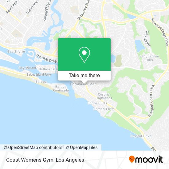 Coast Womens Gym map