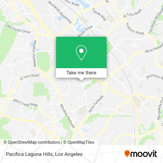 Mapa de Pacifica Laguna Hills