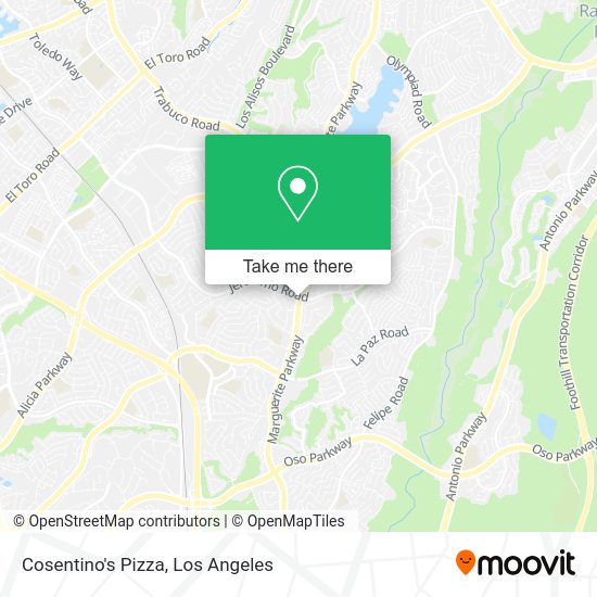 Mapa de Cosentino's Pizza