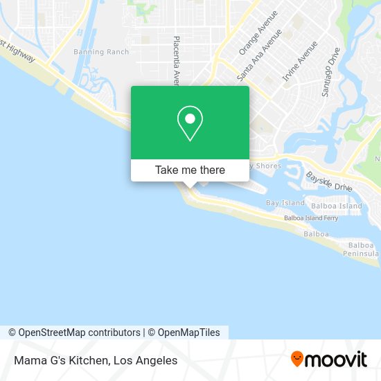 Mama G's Kitchen map