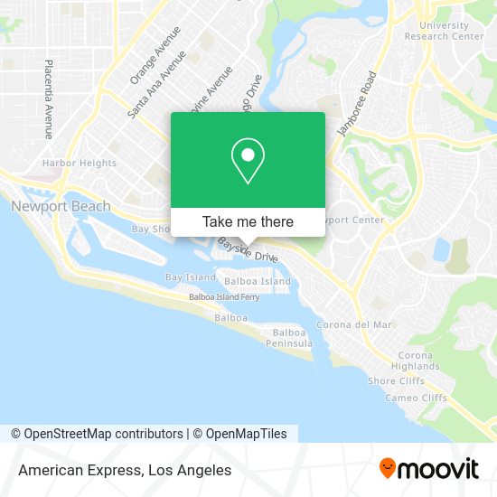 American Express map