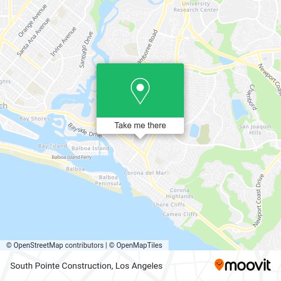 South Pointe Construction map