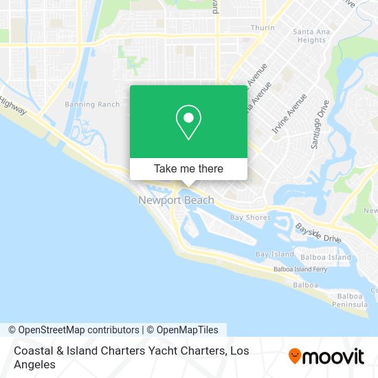Coastal & Island Charters Yacht Charters map