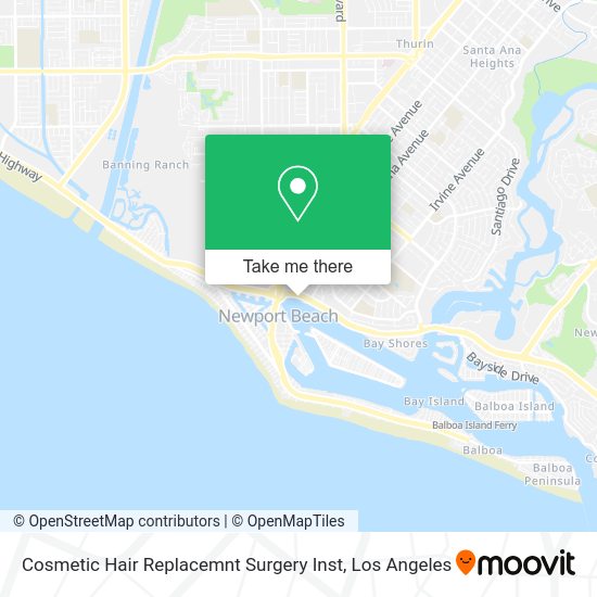 Mapa de Cosmetic Hair Replacemnt Surgery Inst
