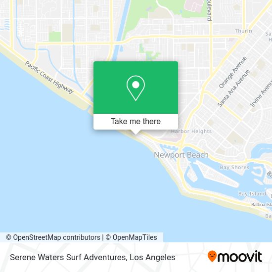 Serene Waters Surf Adventures map