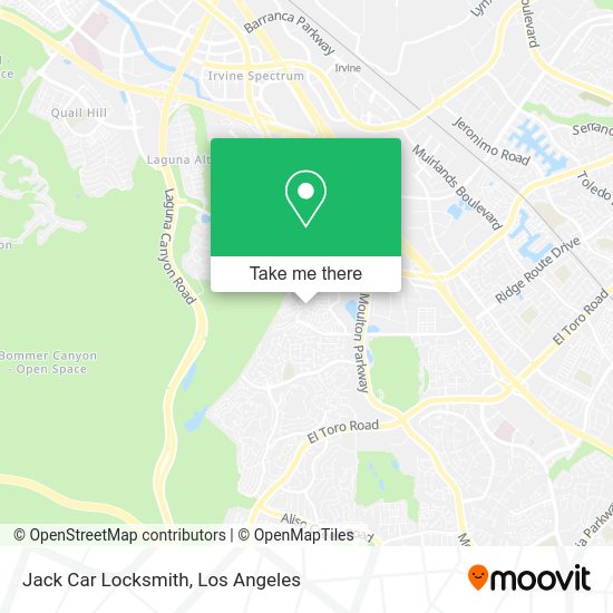 Jack Car Locksmith map