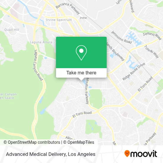 Advanced Medical Delivery map