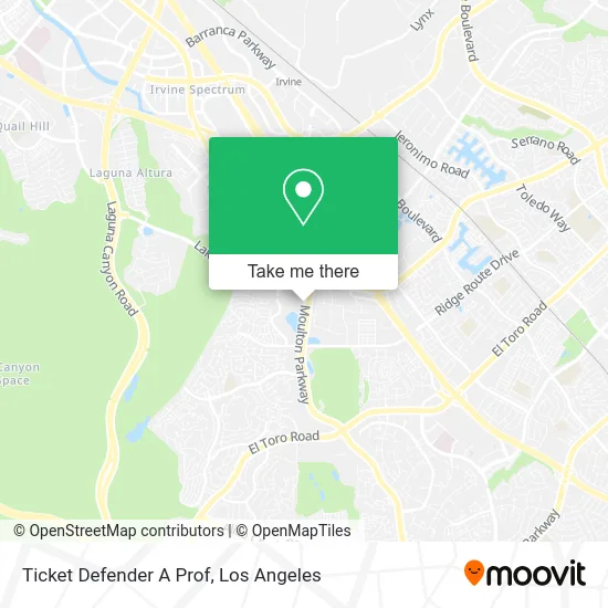 Ticket Defender A Prof map
