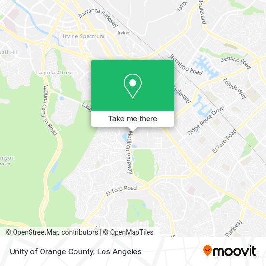 Unity of Orange County map