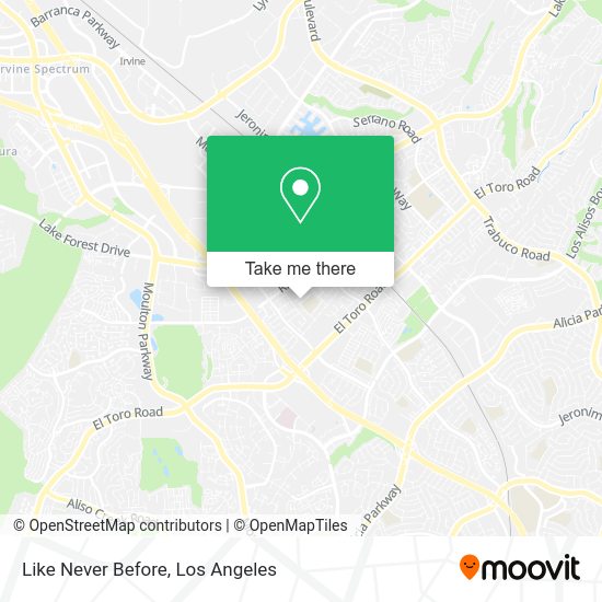 Like Never Before map