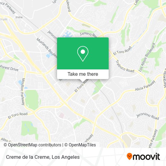 Creme de la Creme map