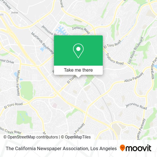 The California Newspaper Association map