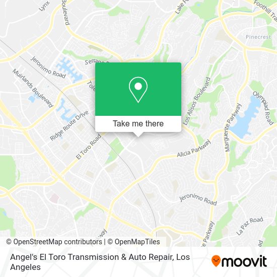 Angel's El Toro Transmission & Auto Repair map