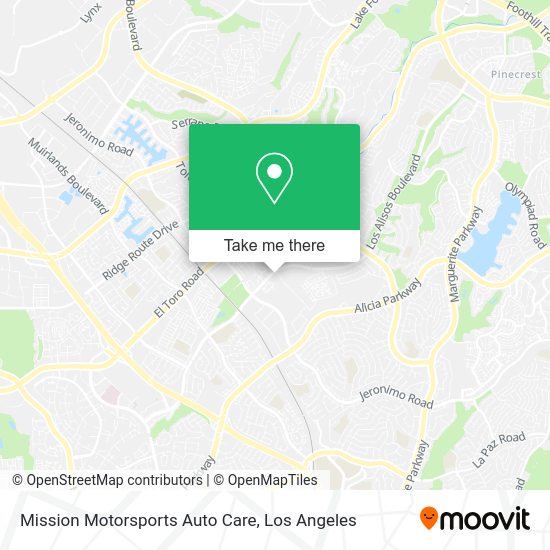 Mission Motorsports Auto Care map