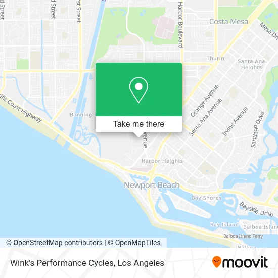 Mapa de Wink's Performance Cycles