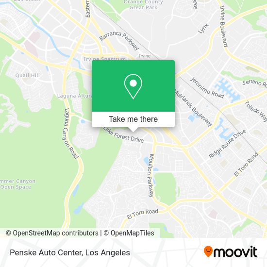 Mapa de Penske Auto Center