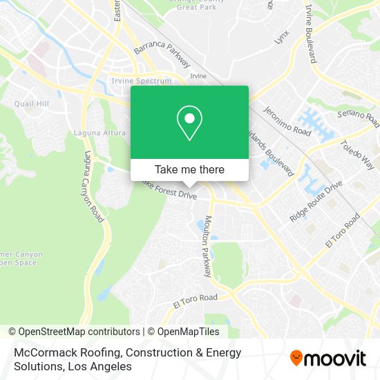 McCormack Roofing, Construction & Energy Solutions map