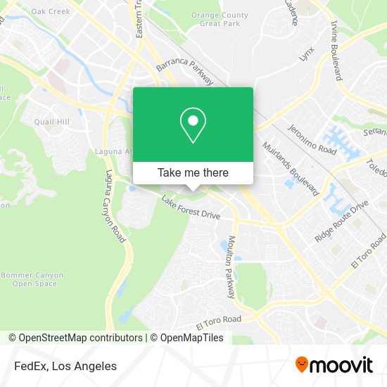 Mapa de FedEx