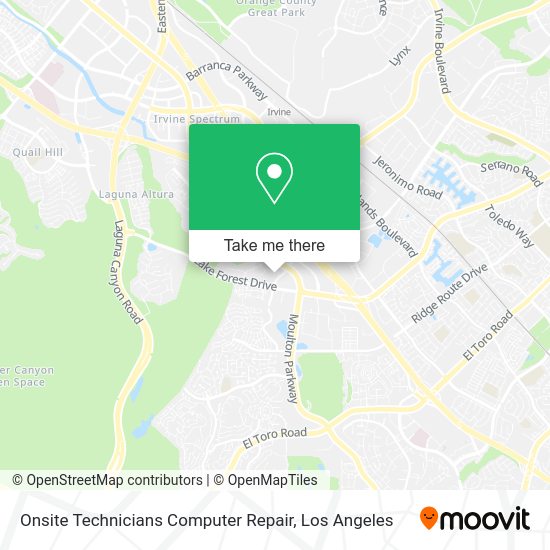 Onsite Technicians Computer Repair map