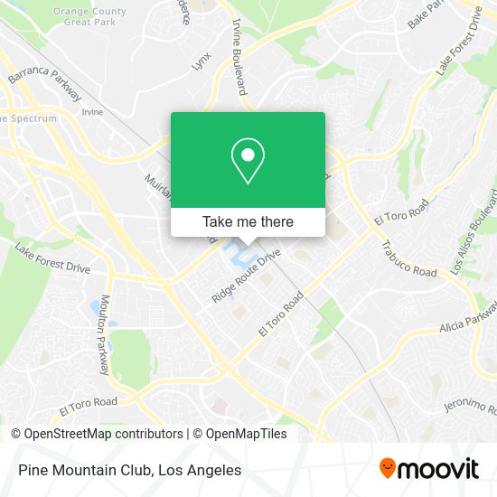 Pine Mountain Club map