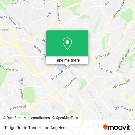 Ridge Route Tunnel map