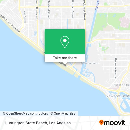 Huntington State Beach map