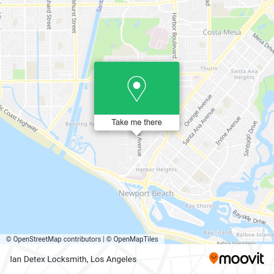 Ian Detex Locksmith map