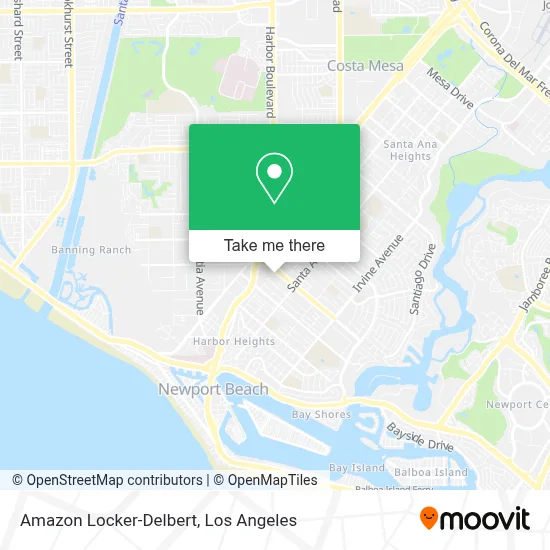 Amazon Locker-Delbert map