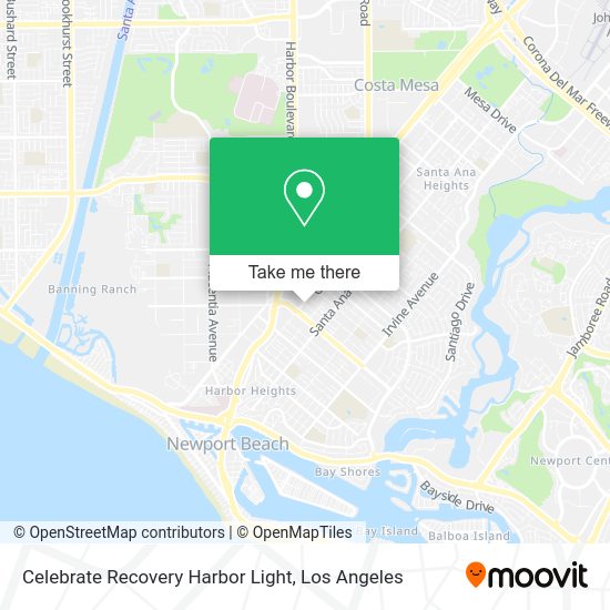 Celebrate Recovery Harbor Light map