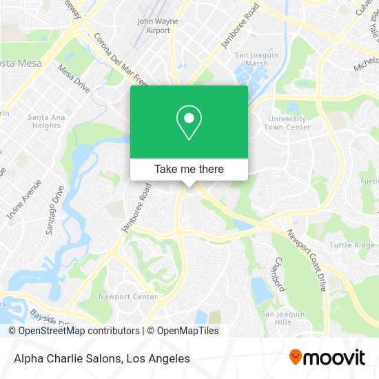 Alpha Charlie Salons map