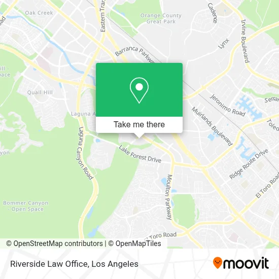 Riverside Law Office map