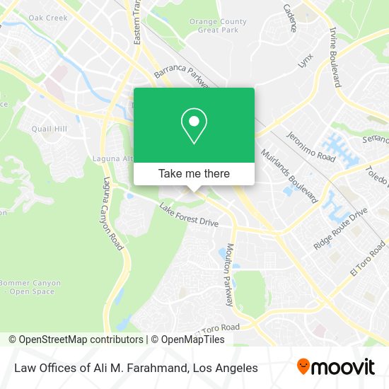 Law Offices of Ali M. Farahmand map