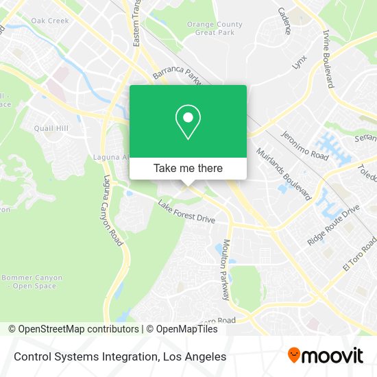 Control Systems Integration map