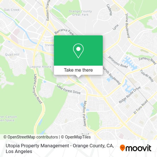 Utopia Property Management - Orange County, CA map