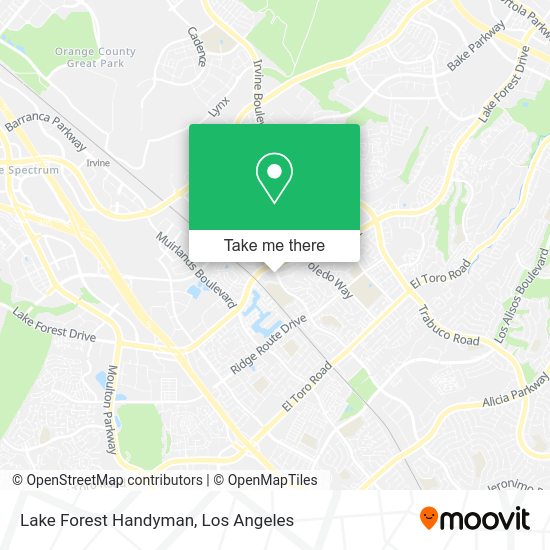 Mapa de Lake Forest Handyman