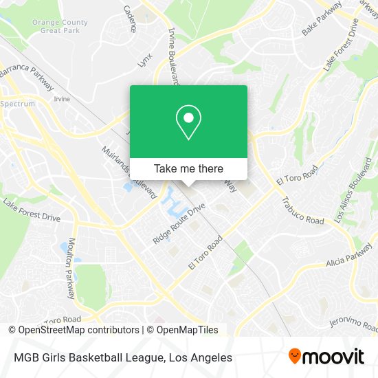 MGB Girls Basketball League map