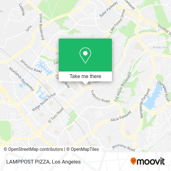Mapa de LAMPPOST PIZZA