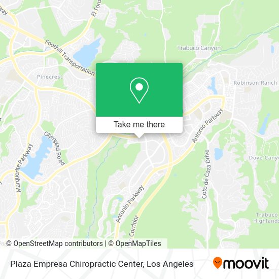 Plaza Empresa Chiropractic Center map