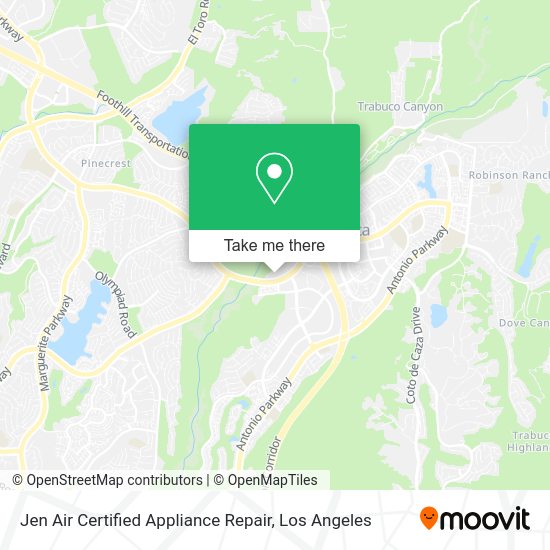 Mapa de Jen Air Certified Appliance Repair