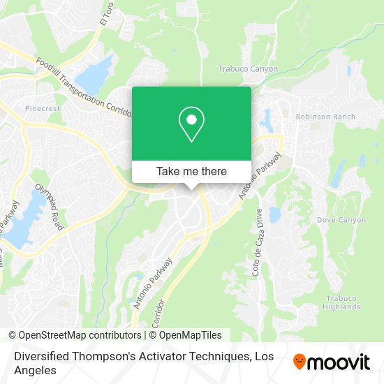 Mapa de Diversified Thompson's Activator Techniques