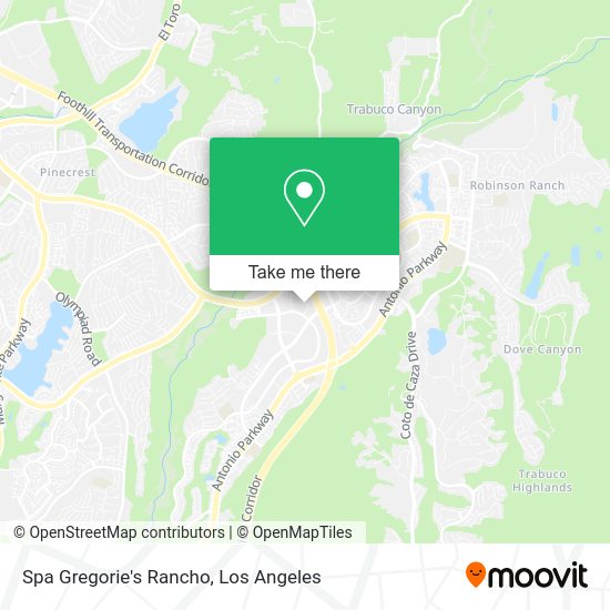 Spa Gregorie's Rancho map