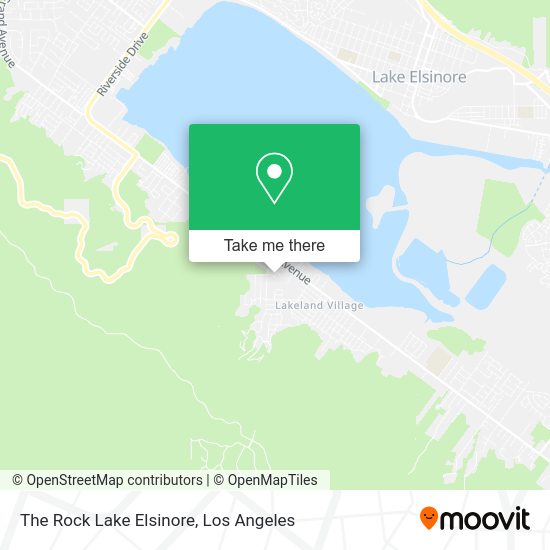 Mapa de The Rock Lake Elsinore
