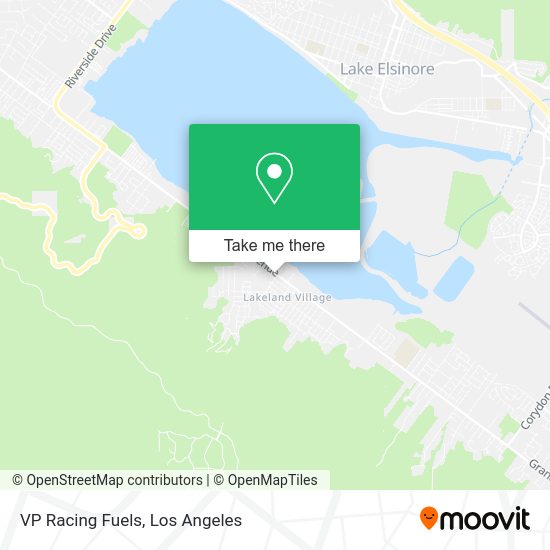 Mapa de VP Racing Fuels