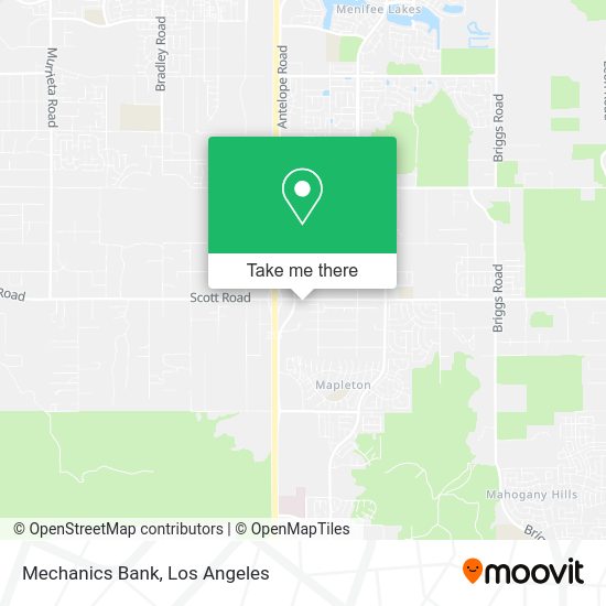 Mapa de Mechanics Bank
