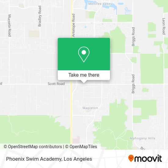 Mapa de Phoenix Swim Academy