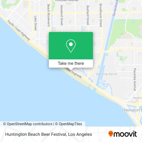 Huntington Beach Beer Festival map