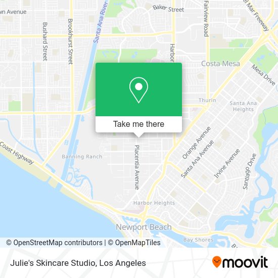 Julie's Skincare Studio map