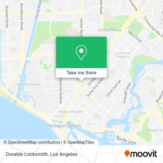 Durable Locksmith map